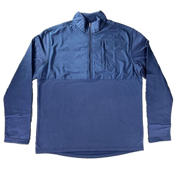 UNTUCKit Mens Ristow Long Sleeve Half Zip Jacket~Size Small~Medival Blue~L11 39 - Picture 1 of 8